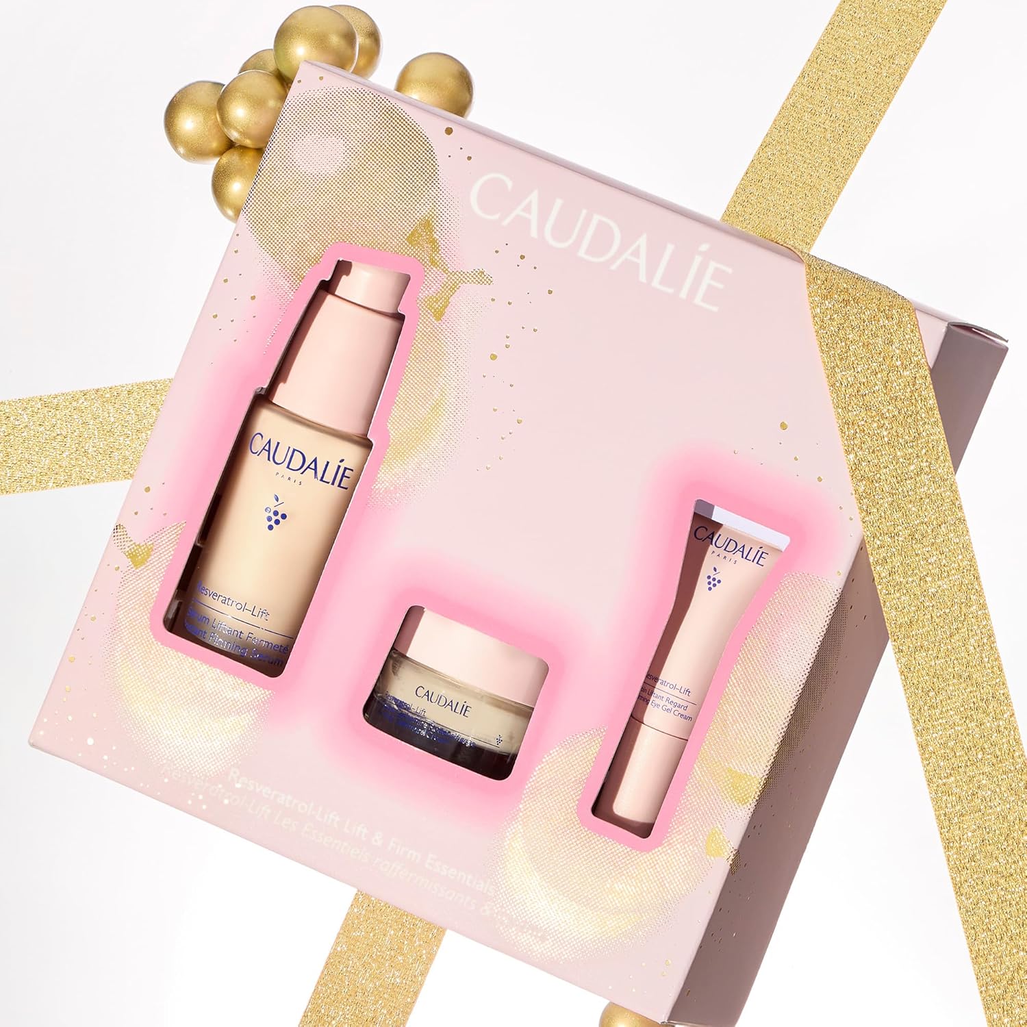 Caudalie Lift & Love Skin Care Set – Full-Size Resveratrol-Lift Serum + FREE Travel-Size Moisturizer + FREE Travel-Size Eye Cream - Khayest