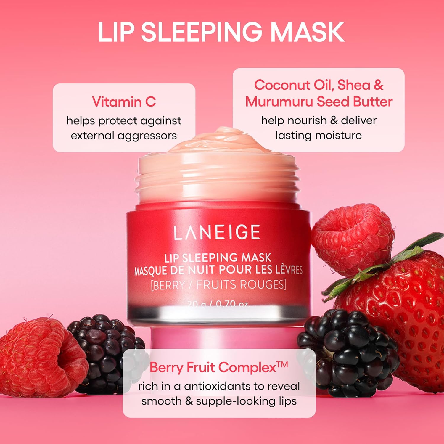 LANEIGE Midnight Minis Lip Sleeping Mask set - Khayest