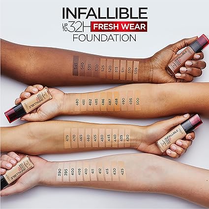 L'Oreal Paris Makeup Infallible Up to 32 Hour Fresh Wear Lightweight Foundation - Khayest