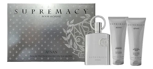 AFNAN Supremacy Silver 3 Piece Set for Men - Khayest