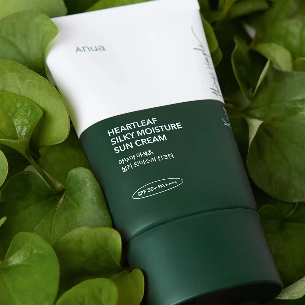Anua Heartleaf Silky Moisture Sun Cream SPF 50+ PA++++ - Khayest
