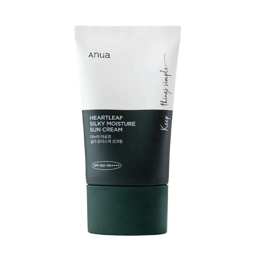 Anua Heartleaf Silky Moisture Sun Cream SPF 50+ PA++++ - Khayest