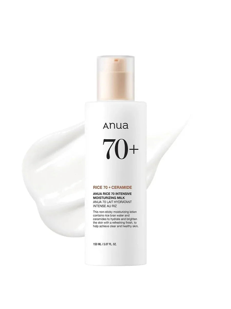 Anua 70+ Rice Ceramide Intensive Moisturizing Milk 150ml - Khayest