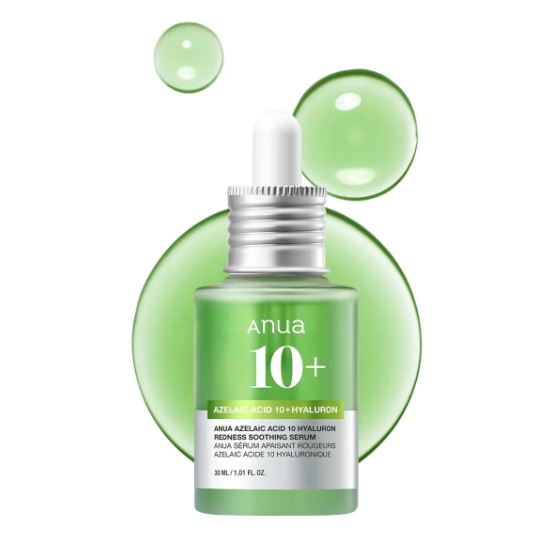 Anua Azelaic Acid 10+ Hyaluron Redness Soothing Face Serum 30ml - Khayest