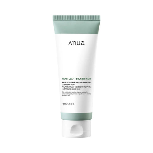 Anua Heartleaf Succinic Moisture Cleansing Foam 150ml - Khayest