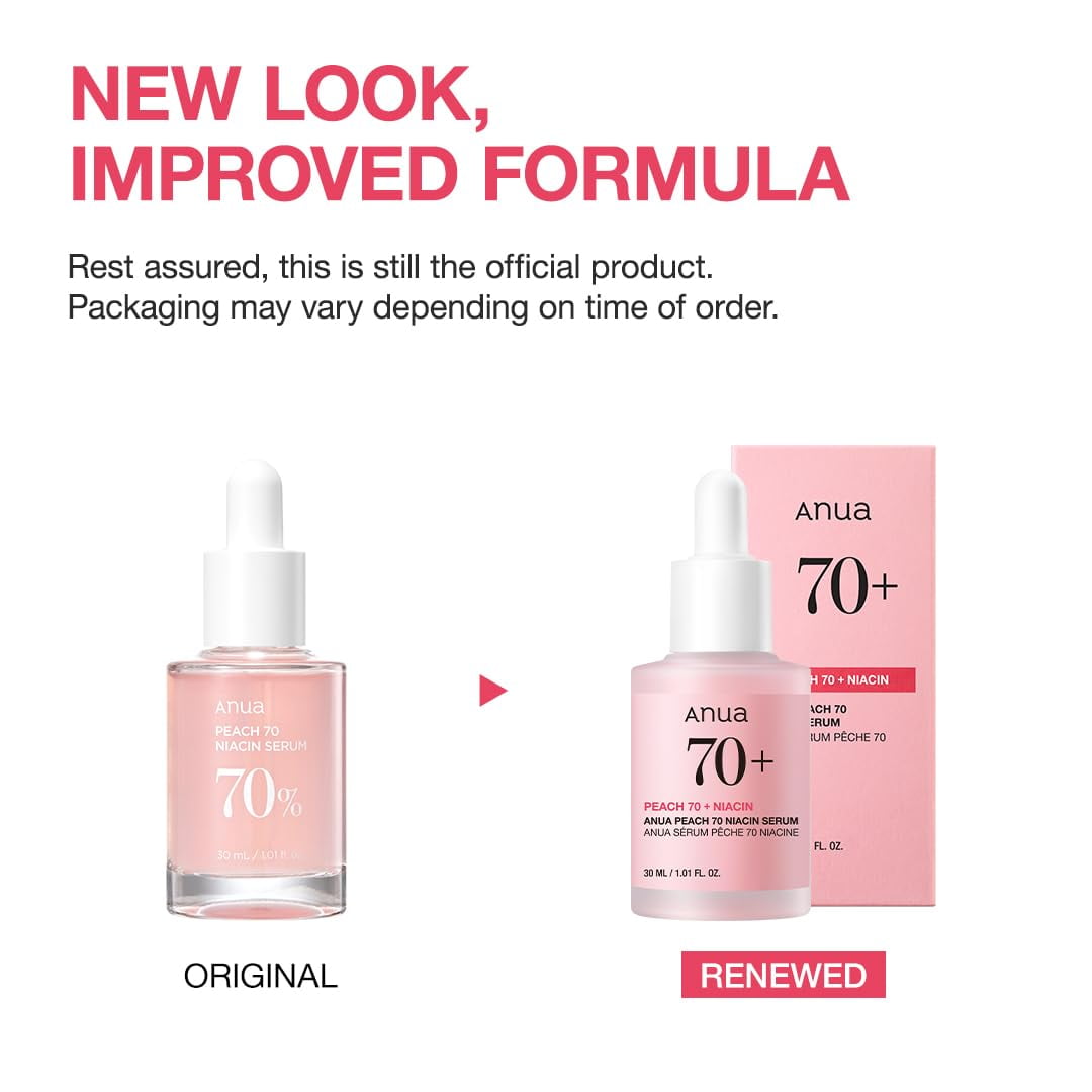 Anua Peach 70 Niacinamide Serum 30ml / Brightening Hydrating Face Serum/daily Clean Beauty (1.01 Fl. Oz.) - Khayest
