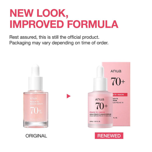 Anua Peach 70 Niacinamide Serum 30ml / Brightening Hydrating Face Serum/daily Clean Beauty (1.01 Fl. Oz.) - Khayest