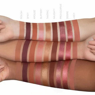 Arm swatches Huda Beauty Naughty Nude Eyeshadow Palette - Khayest