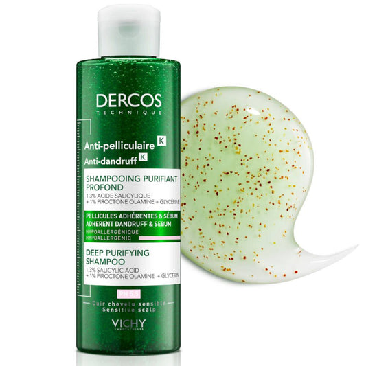 VICHY Dercos Anti-Dandruff K Deep Purifying Shampoo - Khayest