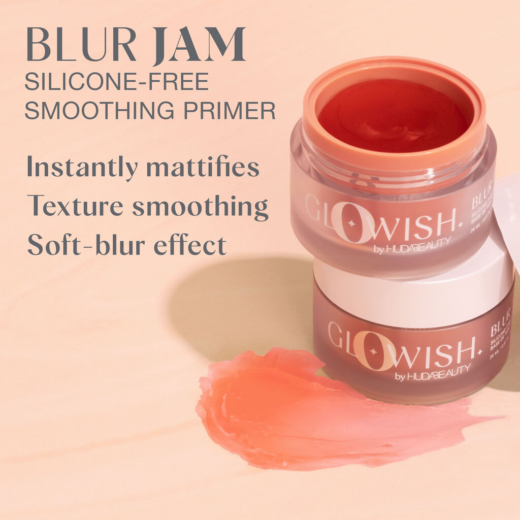 Huda Beauty GloWish Blur Jam Silicone Free Smoothing Primer 26ml - Khayest
