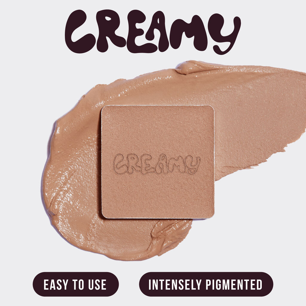 Huda Beauty Creamy Obsessions Eyeshadow Palette natural brown color - Khayest