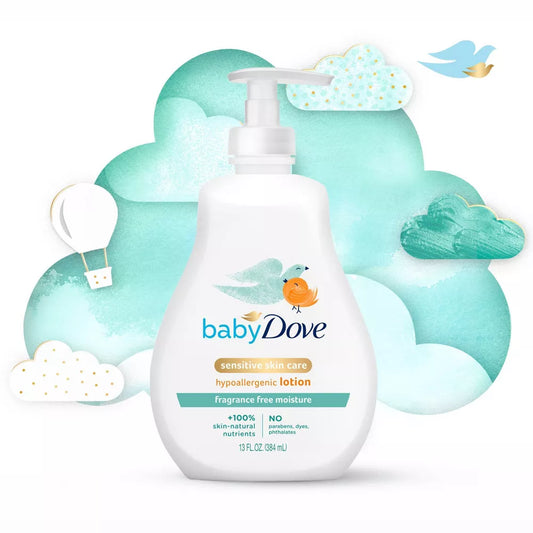 Baby Dove Sensitive Skin Care Hypoallergenic Fragrance Free Lotion 384ml - Khayest