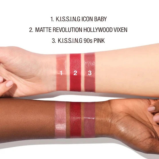 CHARLOTTE TILBURY Iconic Hollywood Lipstick Trio Set - Khayest