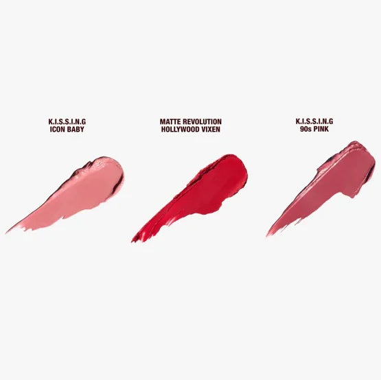 CHARLOTTE TILBURY Iconic Hollywood Lipstick Trio Set - Khayest