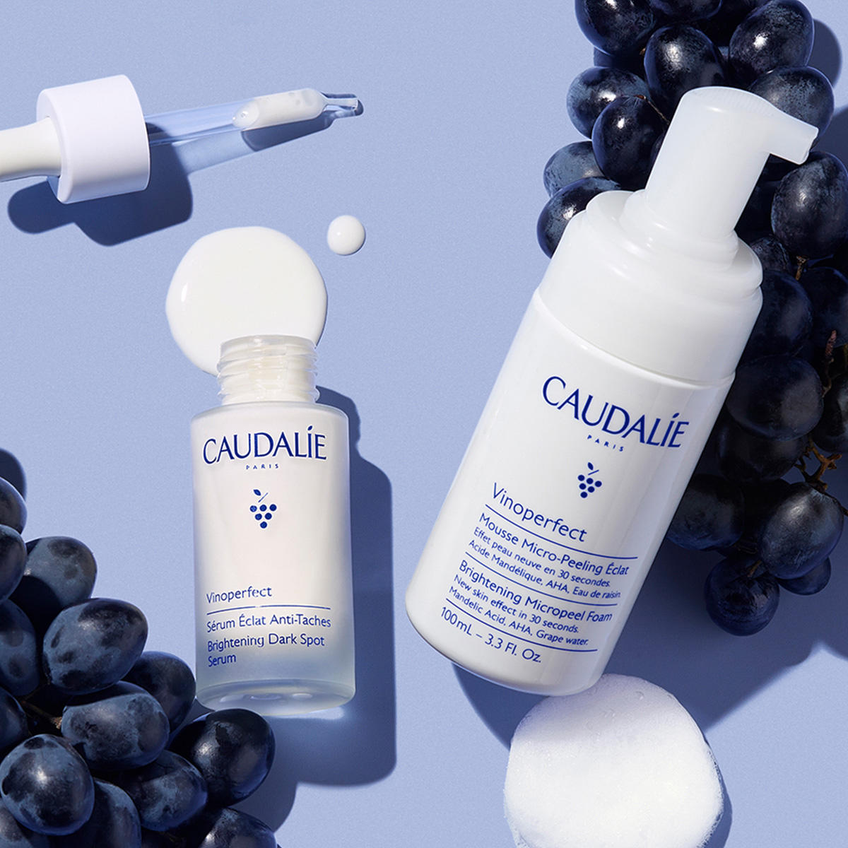 Caudalie Vinoperfect Brightening Micropeel Cleansing Foam 100ml - Khayest