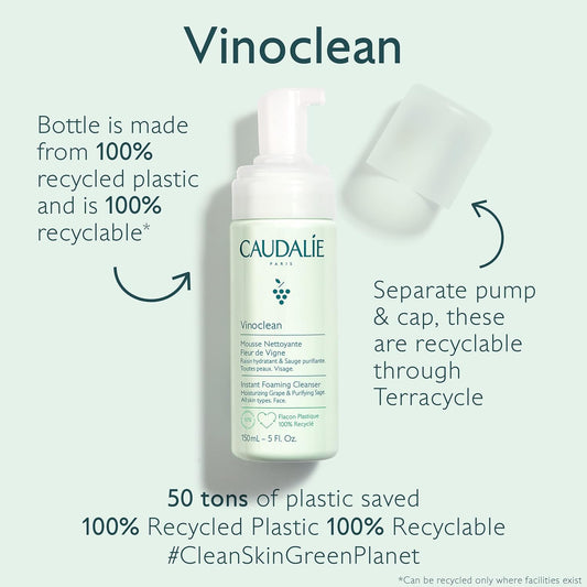 Caudalie Vinoclean Instant Foaming Cleanser 150ml - Khayest