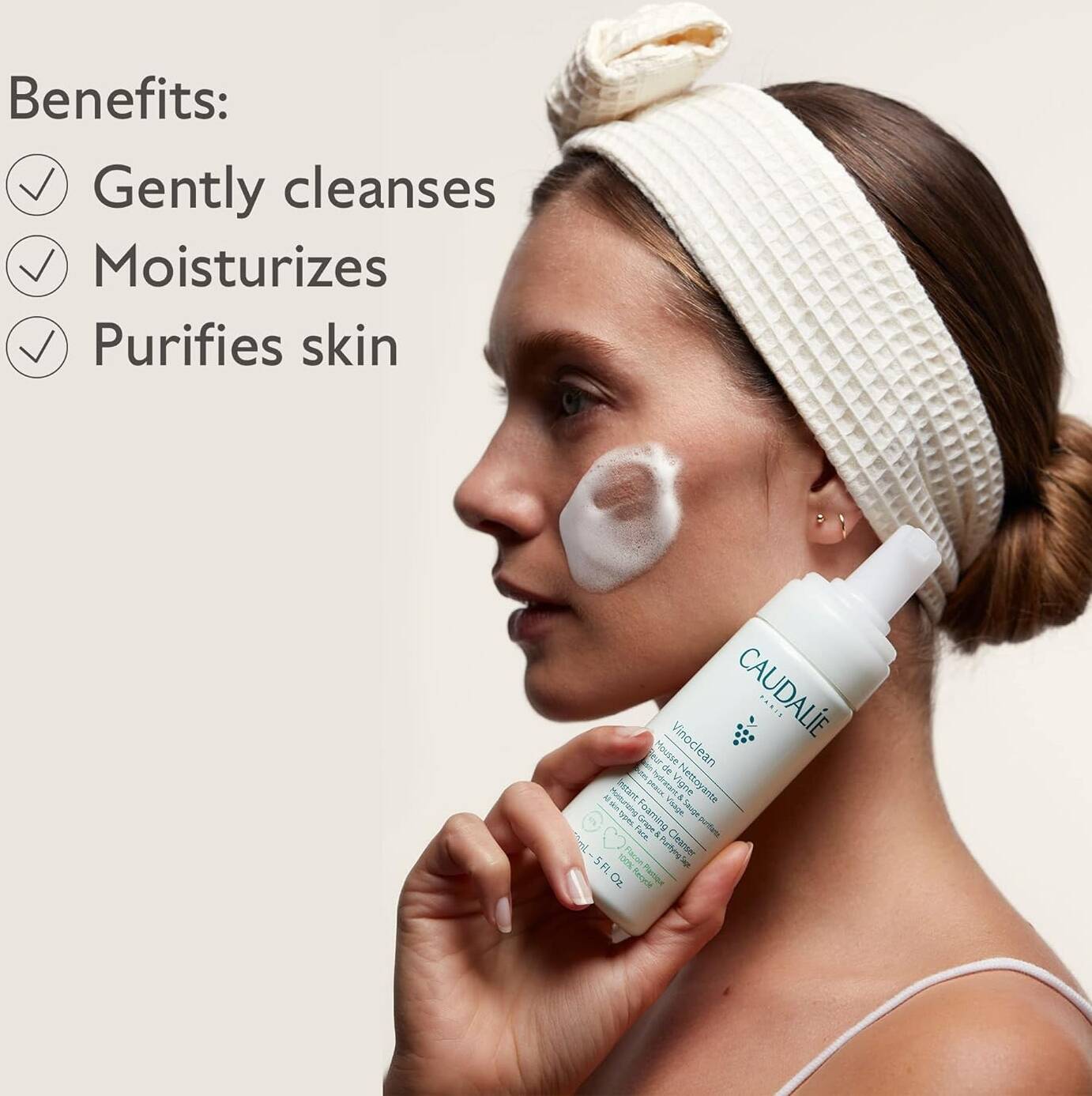 Caudalie Vinoclean Instant Foaming Cleanser 150ml - Khayest