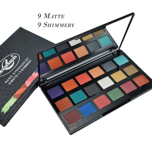 CHRISTINE Basic Eyeshade Kit 9 Matte + 9 Shimmery - Khayest