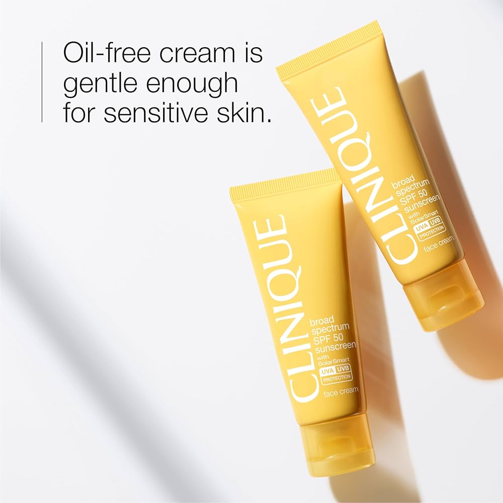 Clinique - Sun SPF 50 Face Cream UVA/UVB for Sensitive Skin - Khayest