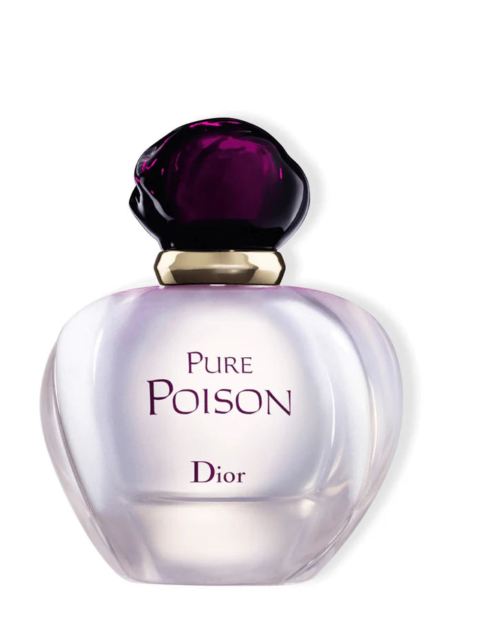 A clear, high-quality image of the Dior Pure Poison Eau de Parfum 100ml bottle on a white background.