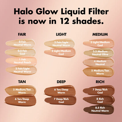 ELF Foundation Shade Swatches – Halo Glow Finish