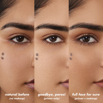 ELF Liquid Primer Before and After – Smooth, Matte Finish