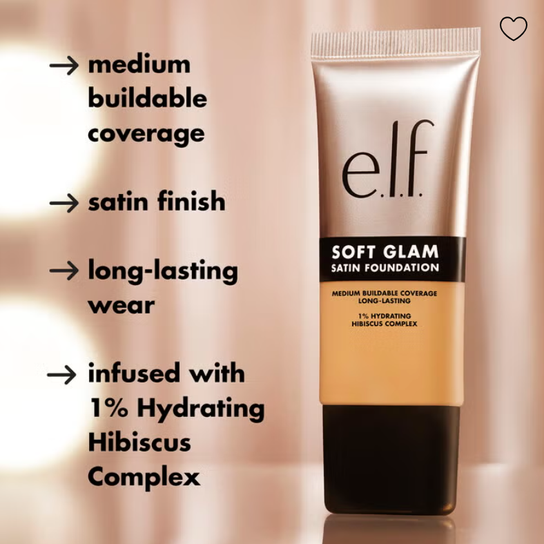 ELF Soft Glam Satin Foundation