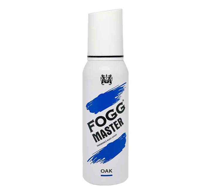 Fogg Master deodorant spray bottle on a white background