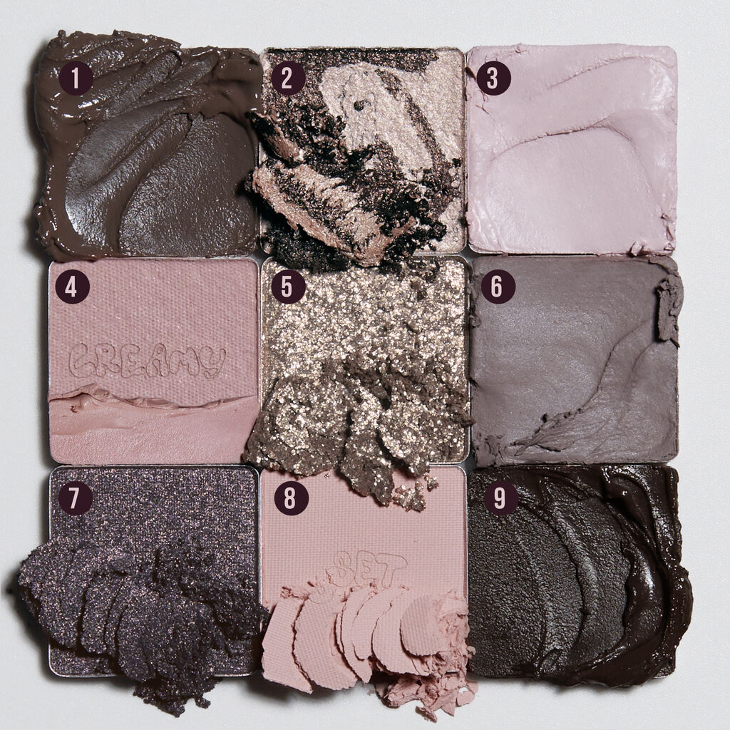 Huda Beauty Creamy Obsessions Eyeshadow Palette greige - khayest