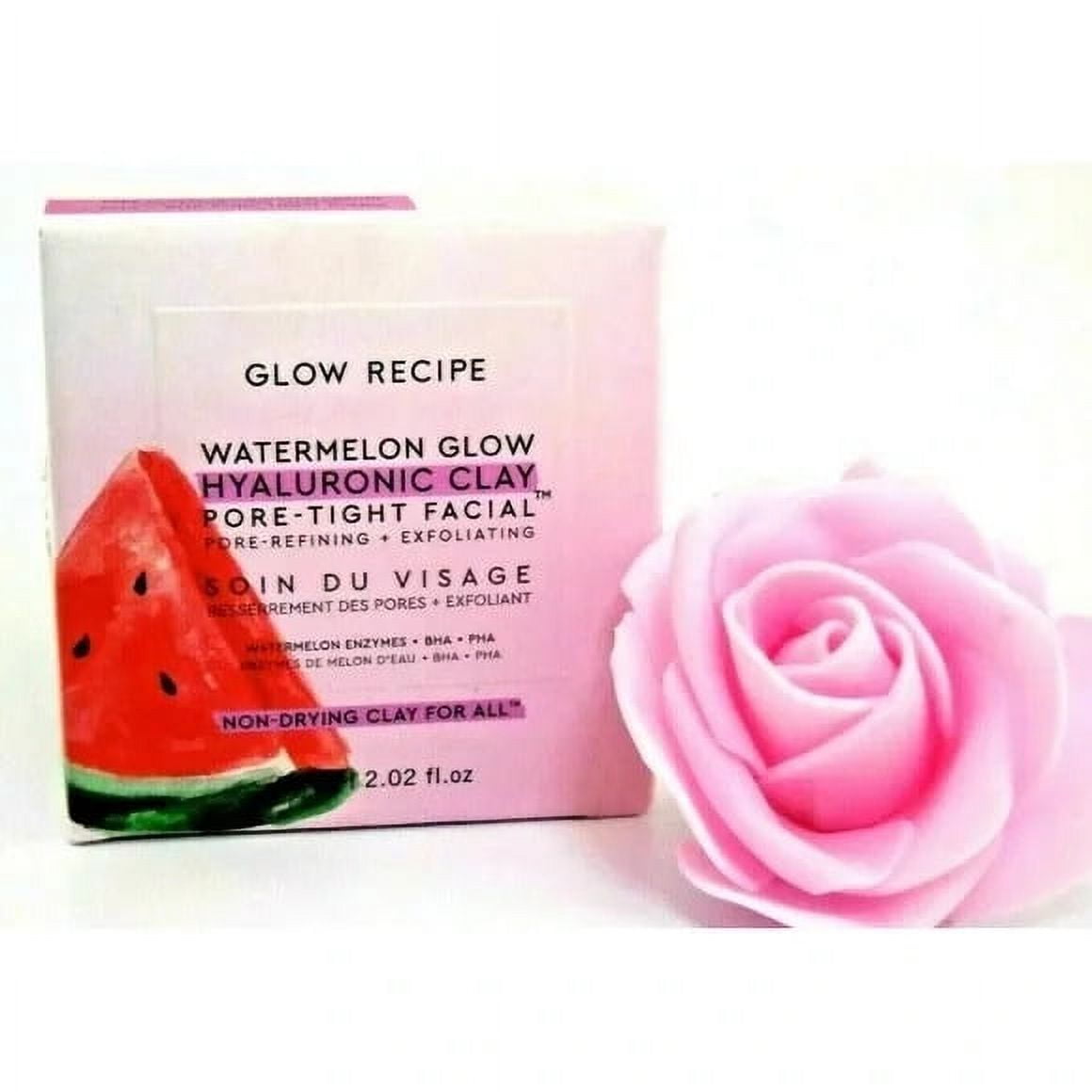 Glow Recipe Watermelon Glow Hyaluronic Clay Pore Tight Facial Mask 2.02 fl oz - Khayest