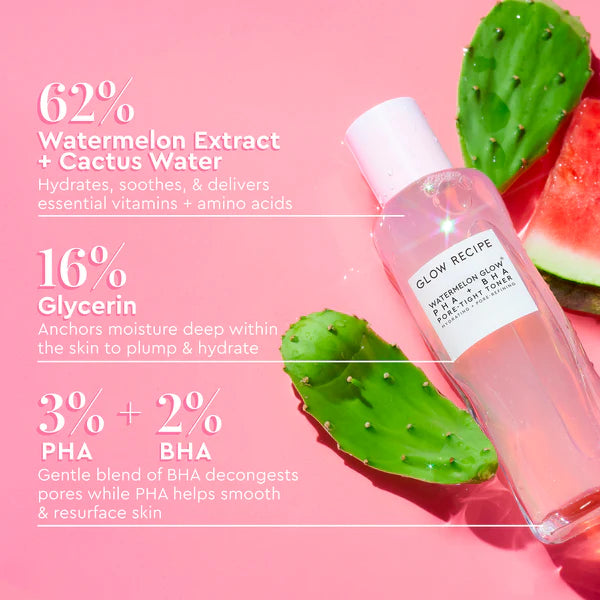 Glow Recipe Water Melon Glow PHA + BHA Pore Tightening Toner - Khayest
