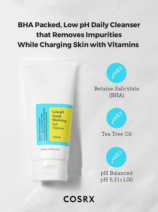 COSRX Low pH Good Morning Gel Cleanser 150ML - Khayest