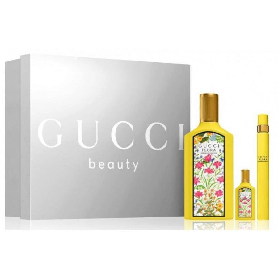 Gucci Flora Gorgeous Orchid Perfume Gift Set For Women - Khayest
