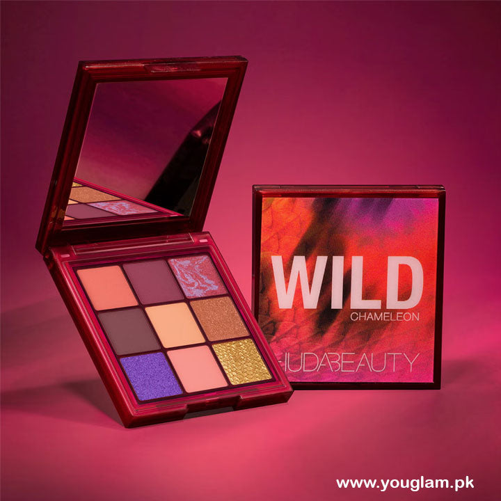 HUDA BEAUTY Chameleon Wild Obsessions Eye Shadow Palette Product Photography - Khayest