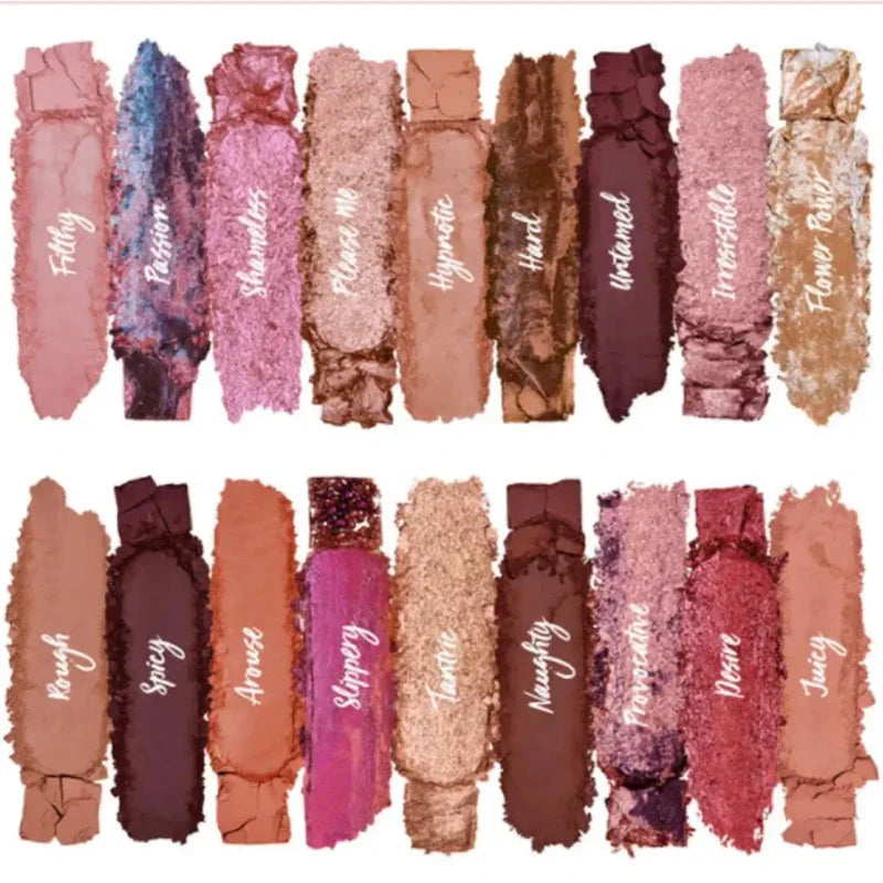 Huda Beauty Naughty Nude Eyeshadow Palette Colors - Khayest
