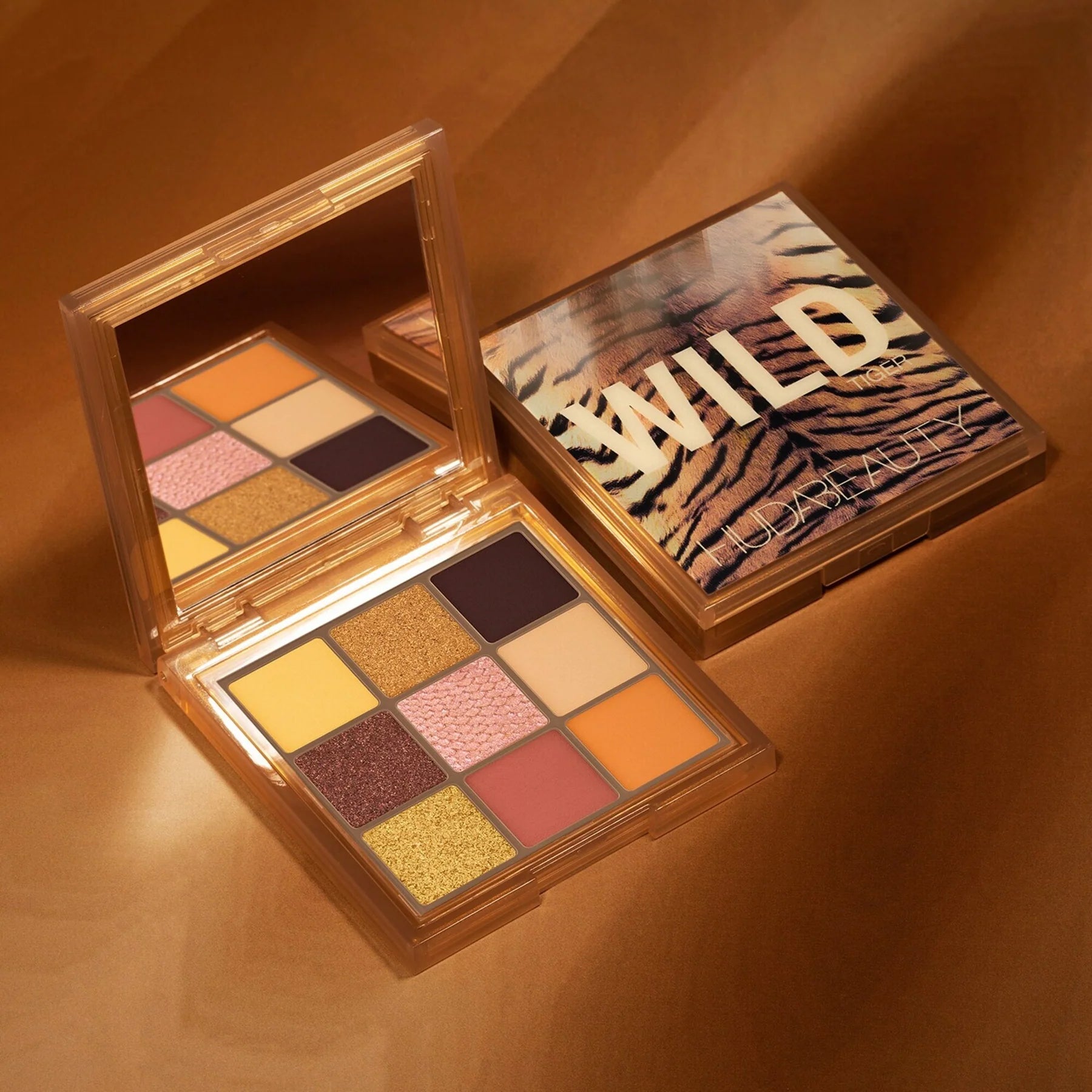 Huda Beauty Wild Tiger Mini Eyeshadow Palette Product shoot - Khayest