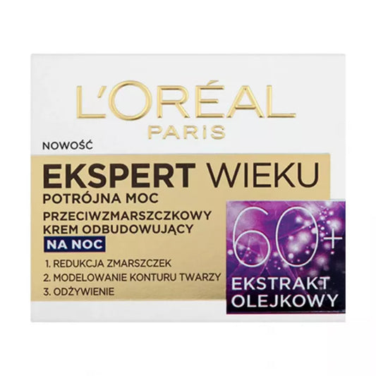 Loreal Paris Age Expert Rebuilding Anti Wrinkle Night Cream 50ml - Khayest