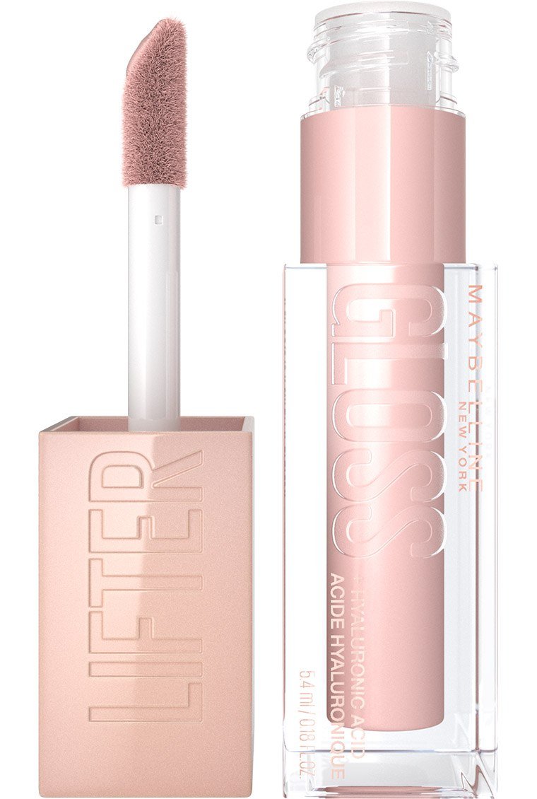 Maybelline Lifter Gloss in Ice shade with XL wand applicator and signature packaging