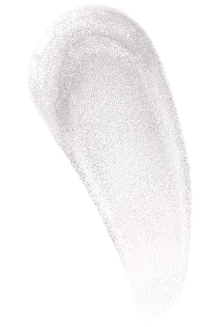 Swatch of Maybelline Lifter Gloss in Pearl shade showing translucent shimmer finish