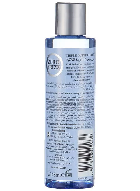Zero Frizz The Science Of Smooth Keratin Hair Serum 148ml - Khayest
