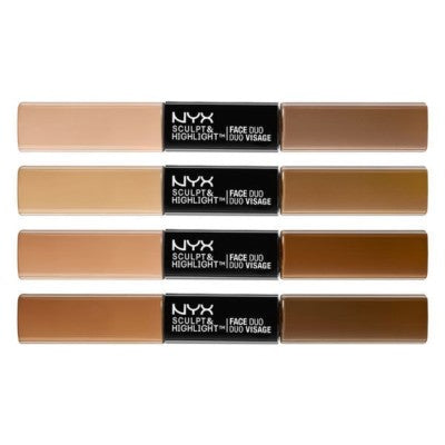 NYX Sculpt And Highlight Face Duo Face Contour and Highlighter 2 in 1 - Khayest