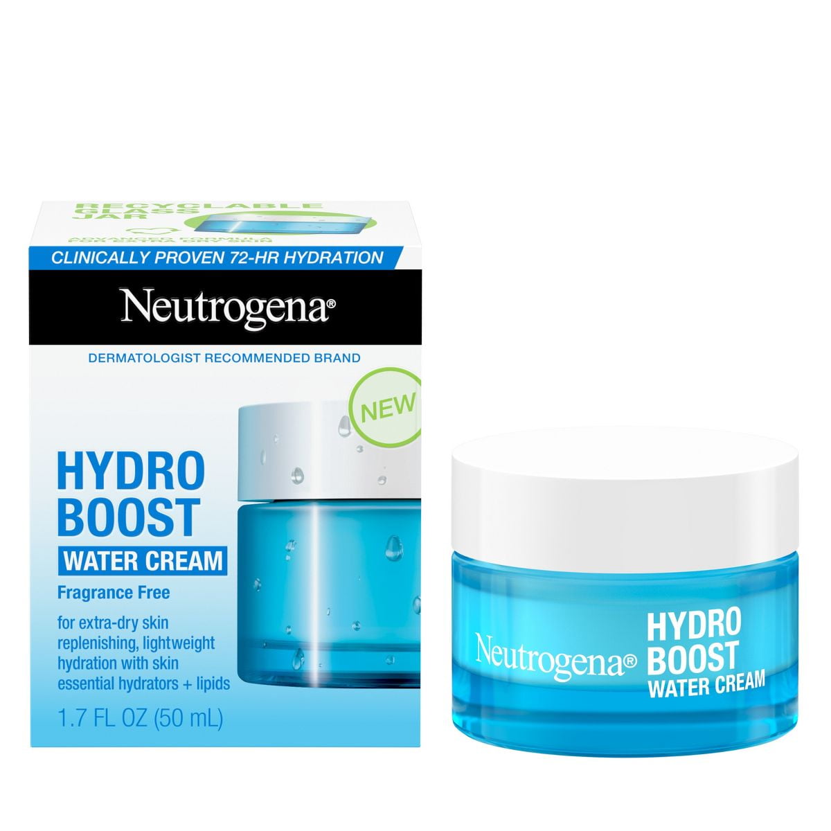 Neutrogena Hydro Boost Water Face Cream for Extra-Dry and Acne-Prone Skin - Fragrance Free - 1.7oz - Khayest