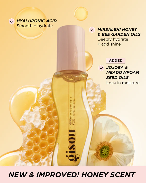 GISOU Honey Infused Lip Oil 8ml - Khayest
