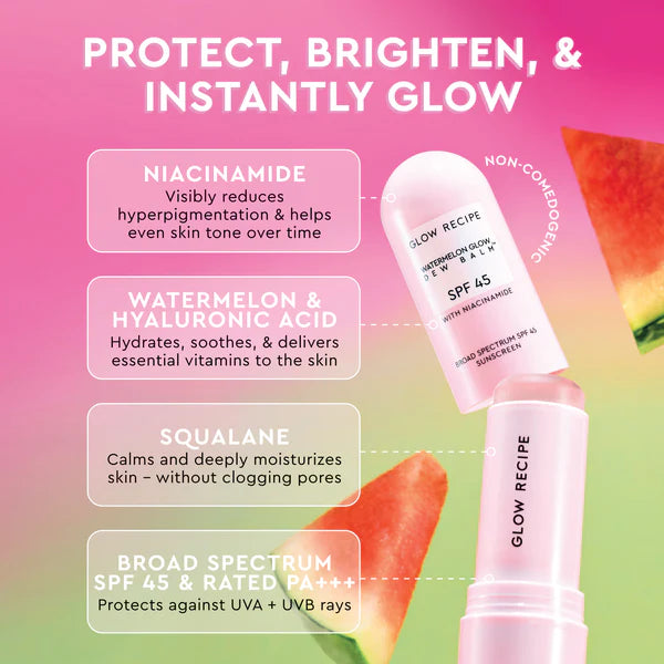 Glow Recipe Water Melon Glow Dew Balm SPF 45 Sun Screen Stick