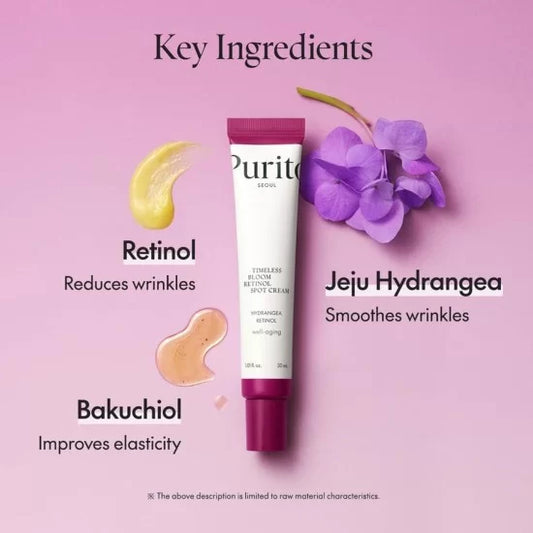 Purito Timeless Bloom Retinol Spot Cream 30ml - Khayest