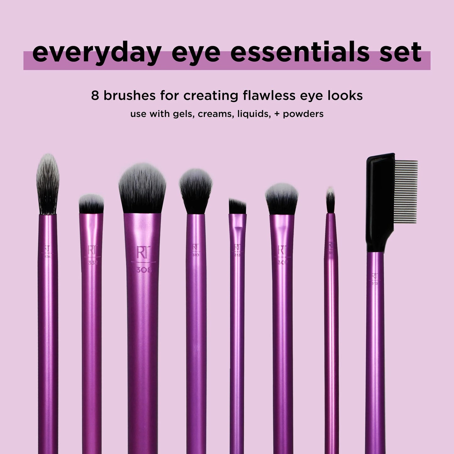 Real Techniques Everyday Eye Essentials Makeup Brush Set - Khayest