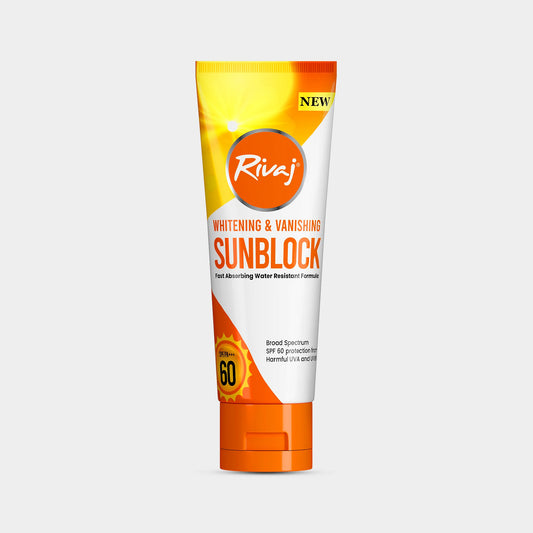 Rivaj Whitening & Vanishing SPF60 Sun Block 100ml - Khayest