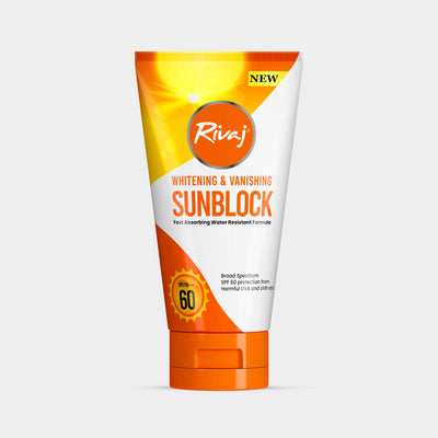 Rivaj Whitening & Vanishing SPF60 Sun Block 100ml - Khayest