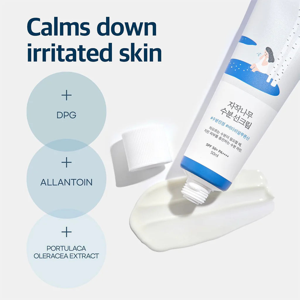 Round Lab Birch Juice Face Moisturizing Sunscreen SPF50+ PA++++ - Khayest