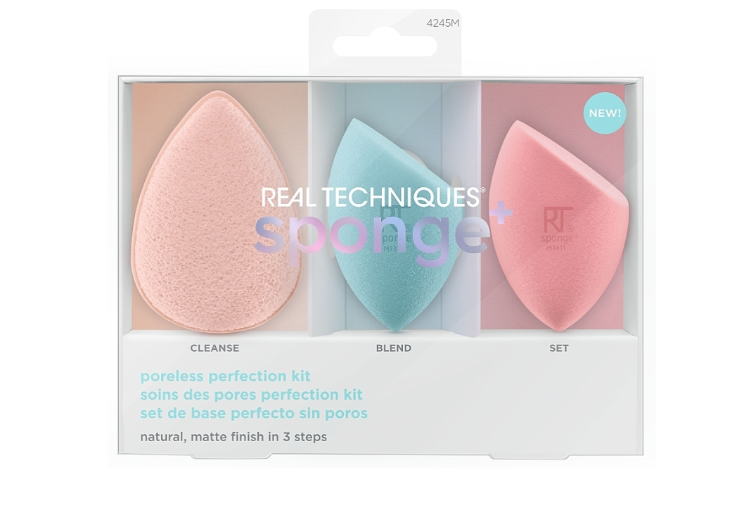 Real Techniques Sponge Poreless Perfection Kit - Khayest